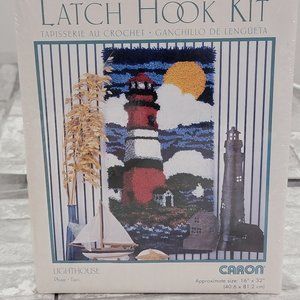 WonderArt Caron Lighthouse‎ Latch Hook Kit #4122 16"x32"